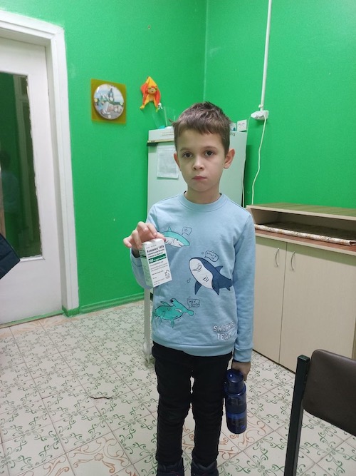 Asthma medications continue to be distributed in Kharkiv.