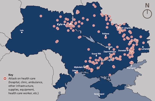 Attacks on Hospitals Are War Crimes.