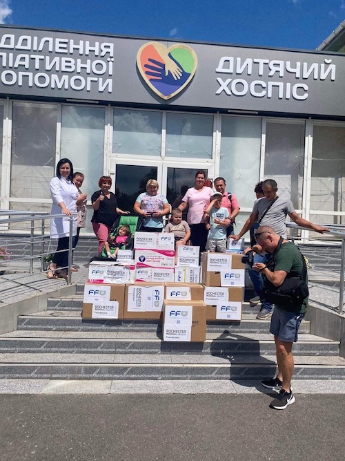 FFU Foundation shipment arrives in Kharkiv.