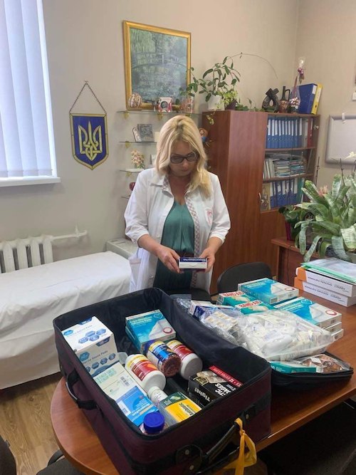 Dr. Tetyana Nehrych at Lviv Regional Clinical Hospital.