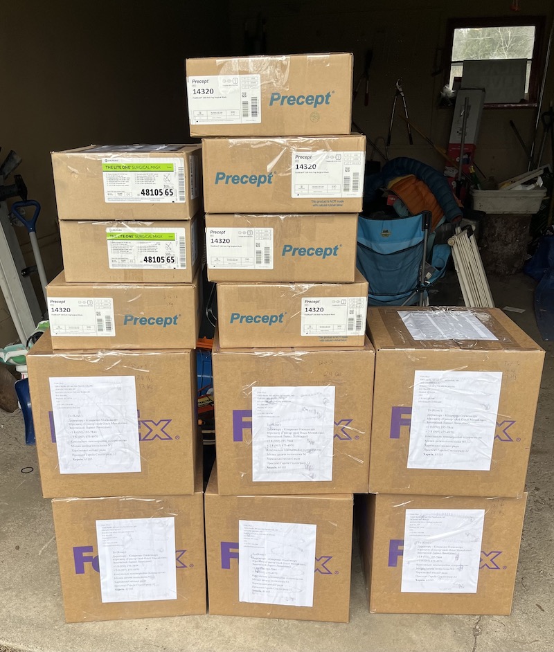 ROCMaidan aid shipment for Ukraine.
