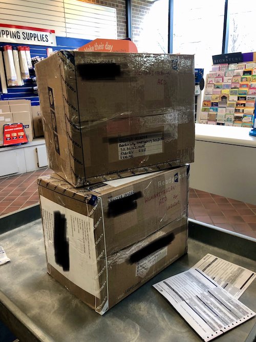 Springtime medical aid shipment for Ukraine.